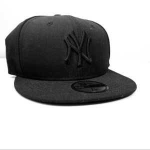 NEW YORK YANKEES NEW ERA BLACK 59fifty fitted hat
